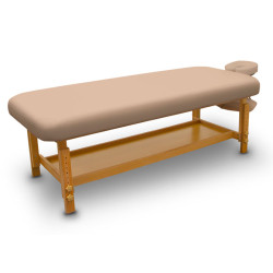 Επαγγελματικό Κρεβάτι Beige Luxury Spa Μασάζ Αισθητικής Φυσικοθεραπείας Σταθερό Ξύλινο 